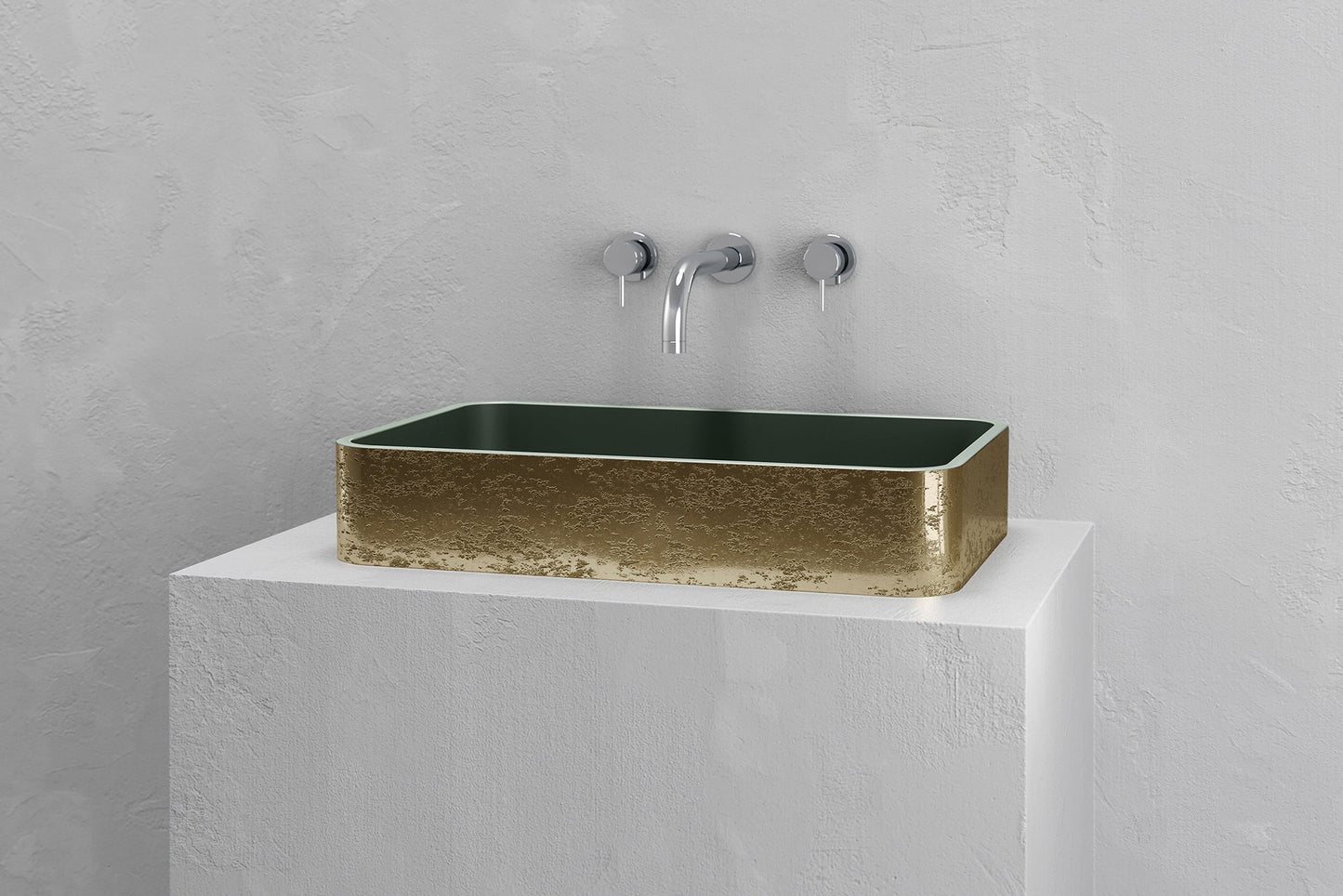 Rectangular vessel sink