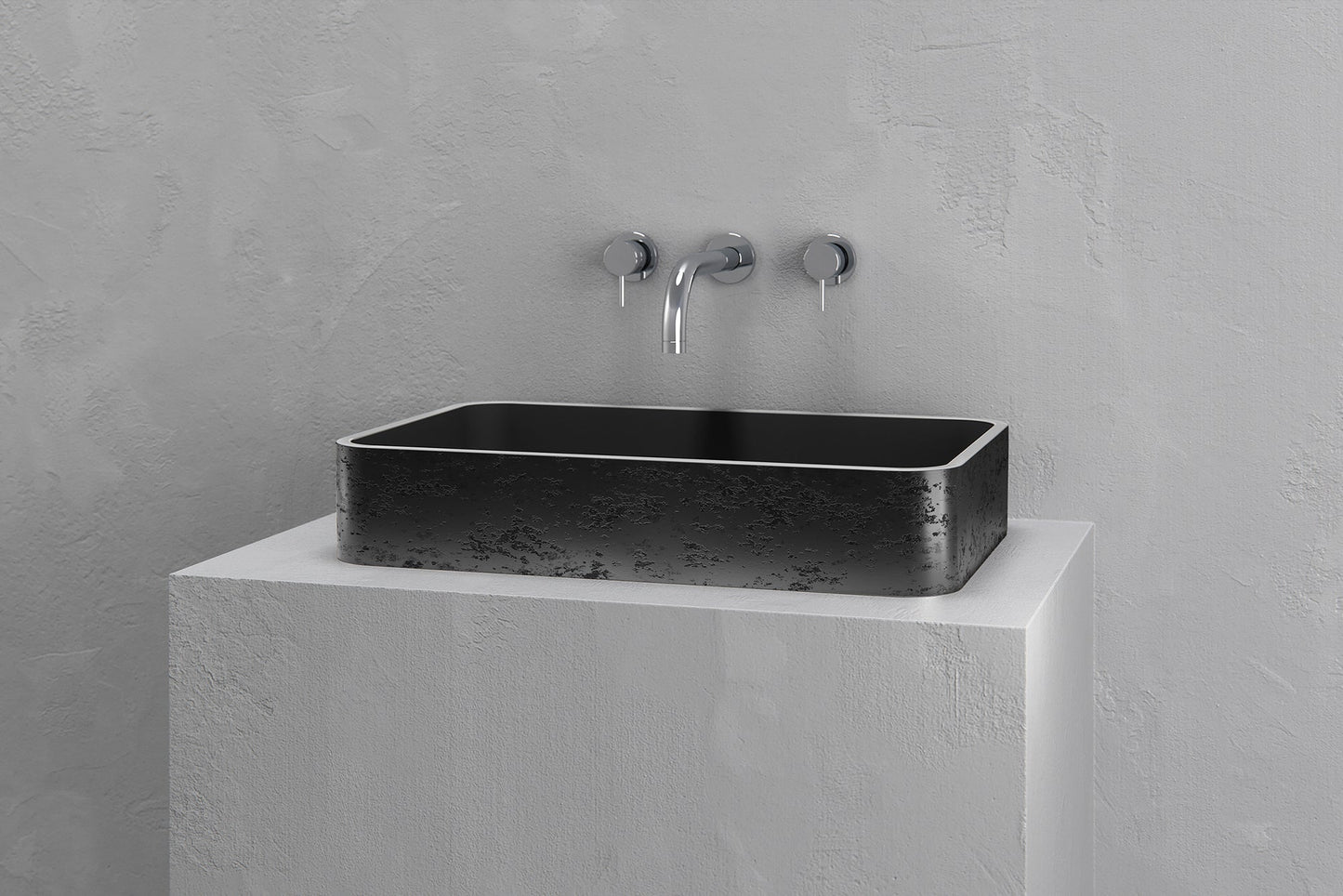 Rectangular vessel sink