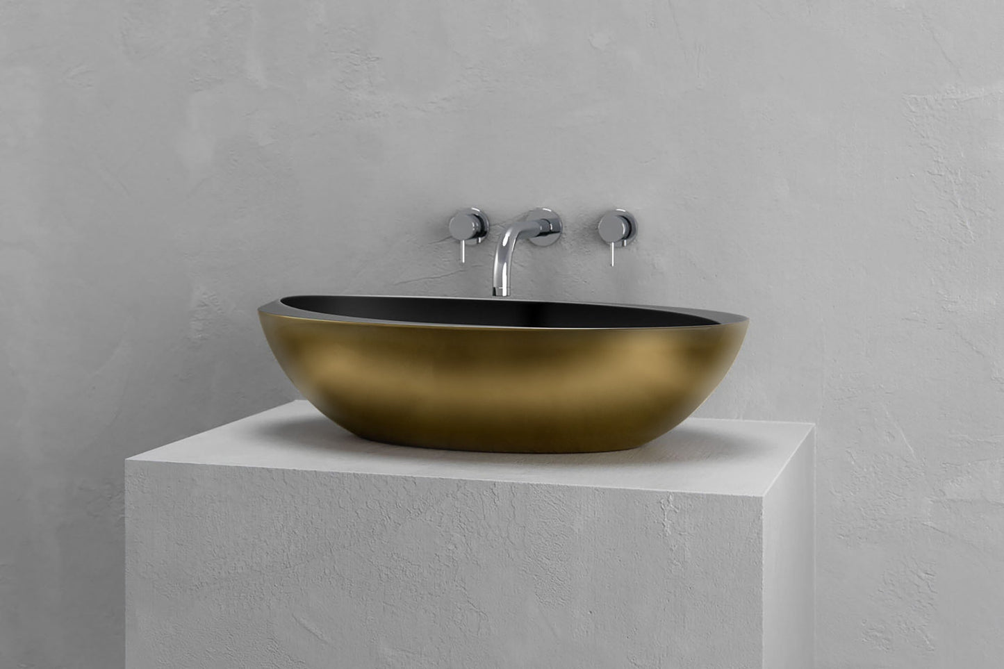 Oval vessel sink