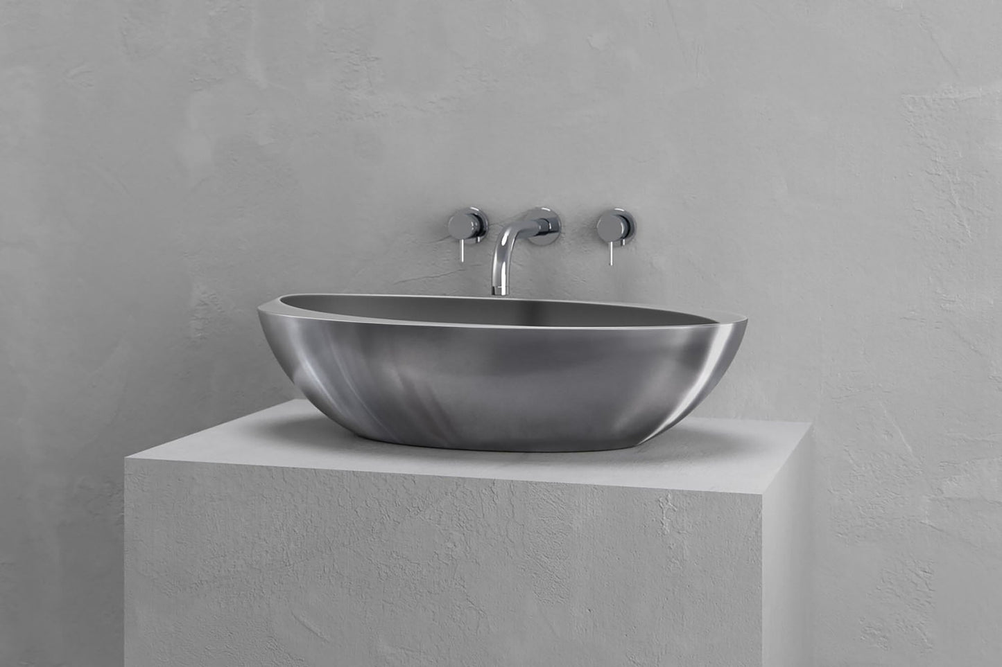 Oval vessel sink