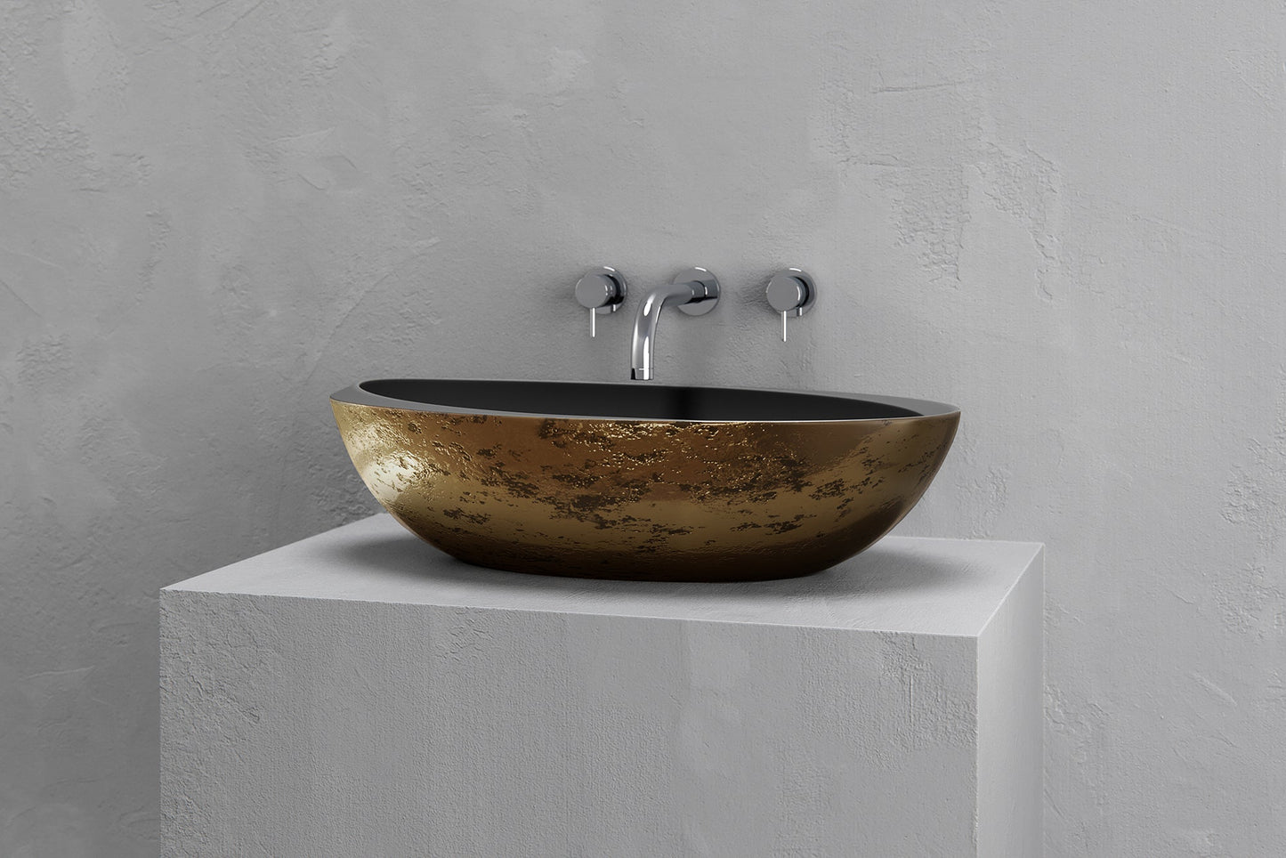 Oval vessel sink