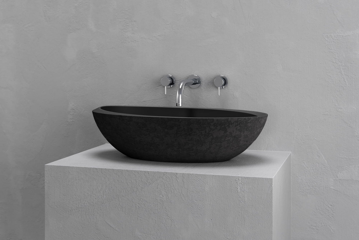 Oval vessel sink