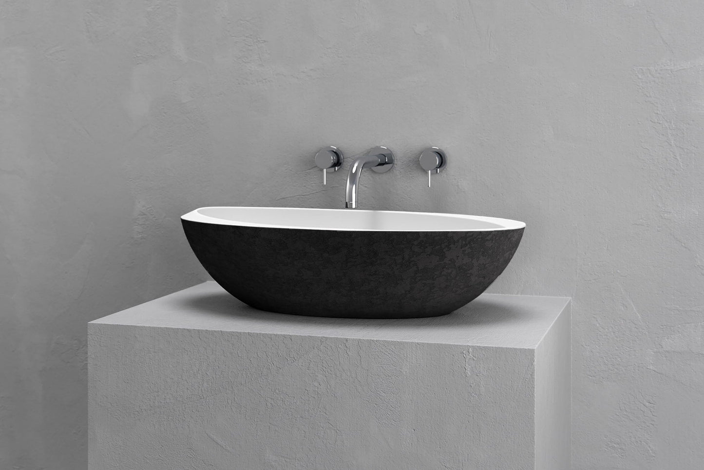 Oval vessel sink