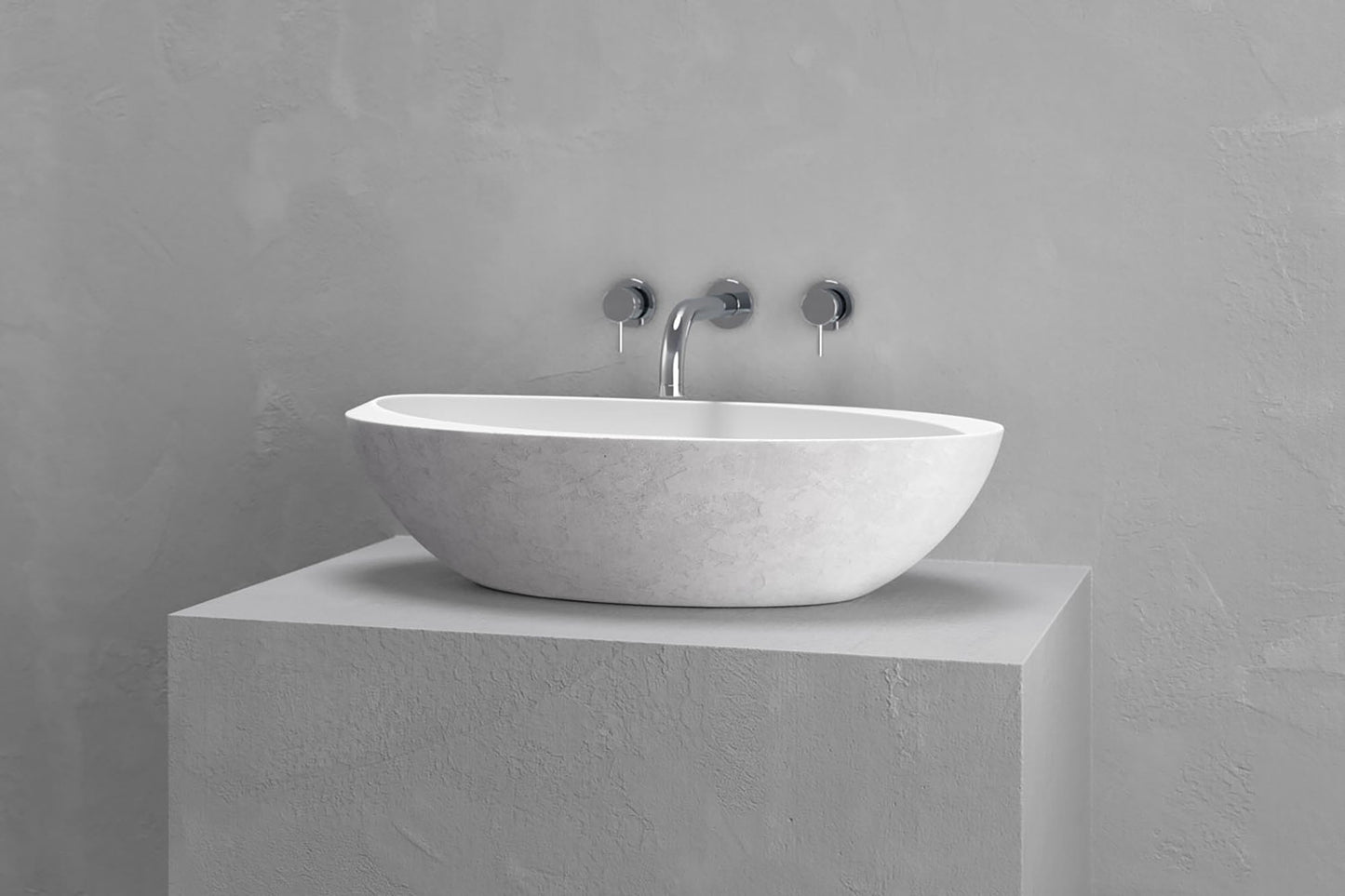 Oval vessel sink