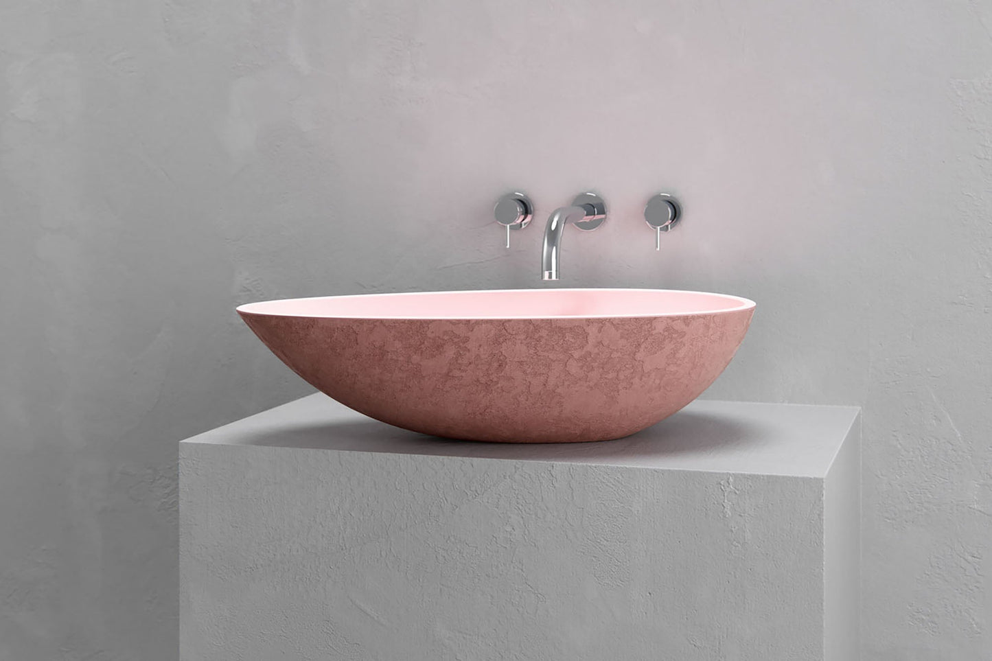 Egg shape vessel sink