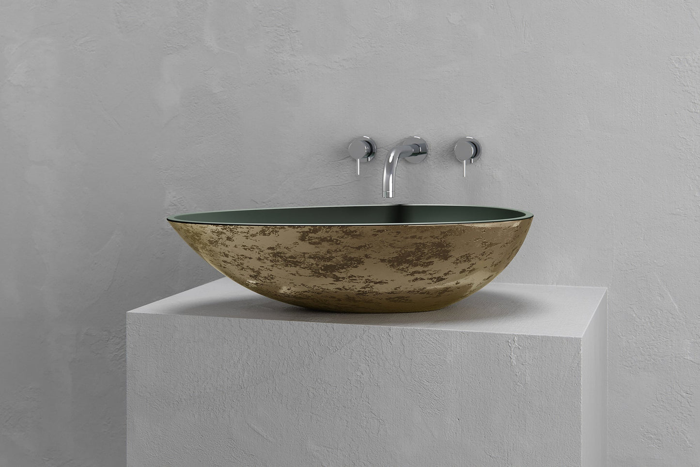 Egg shape vessel sink