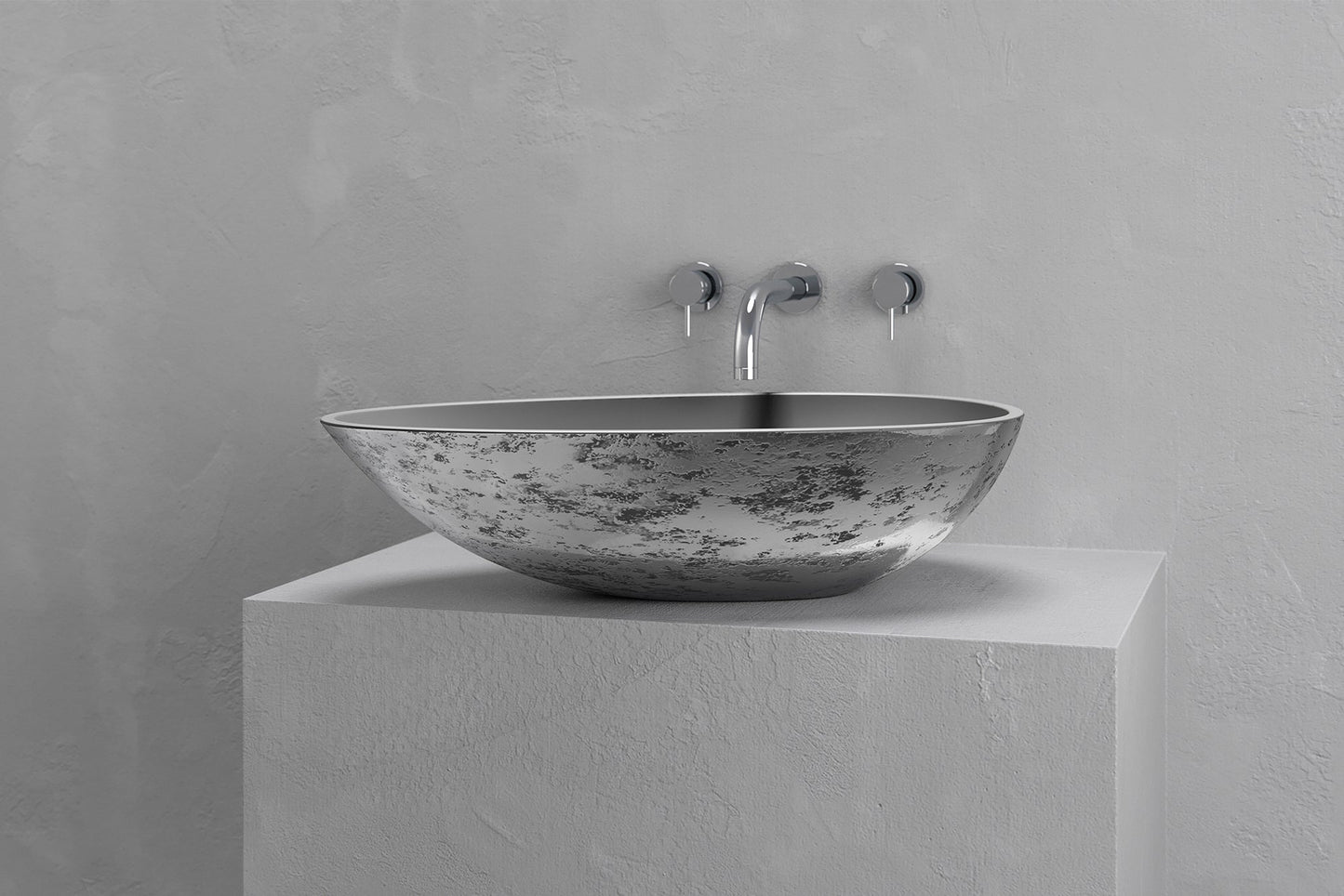 Egg shape vessel sink
