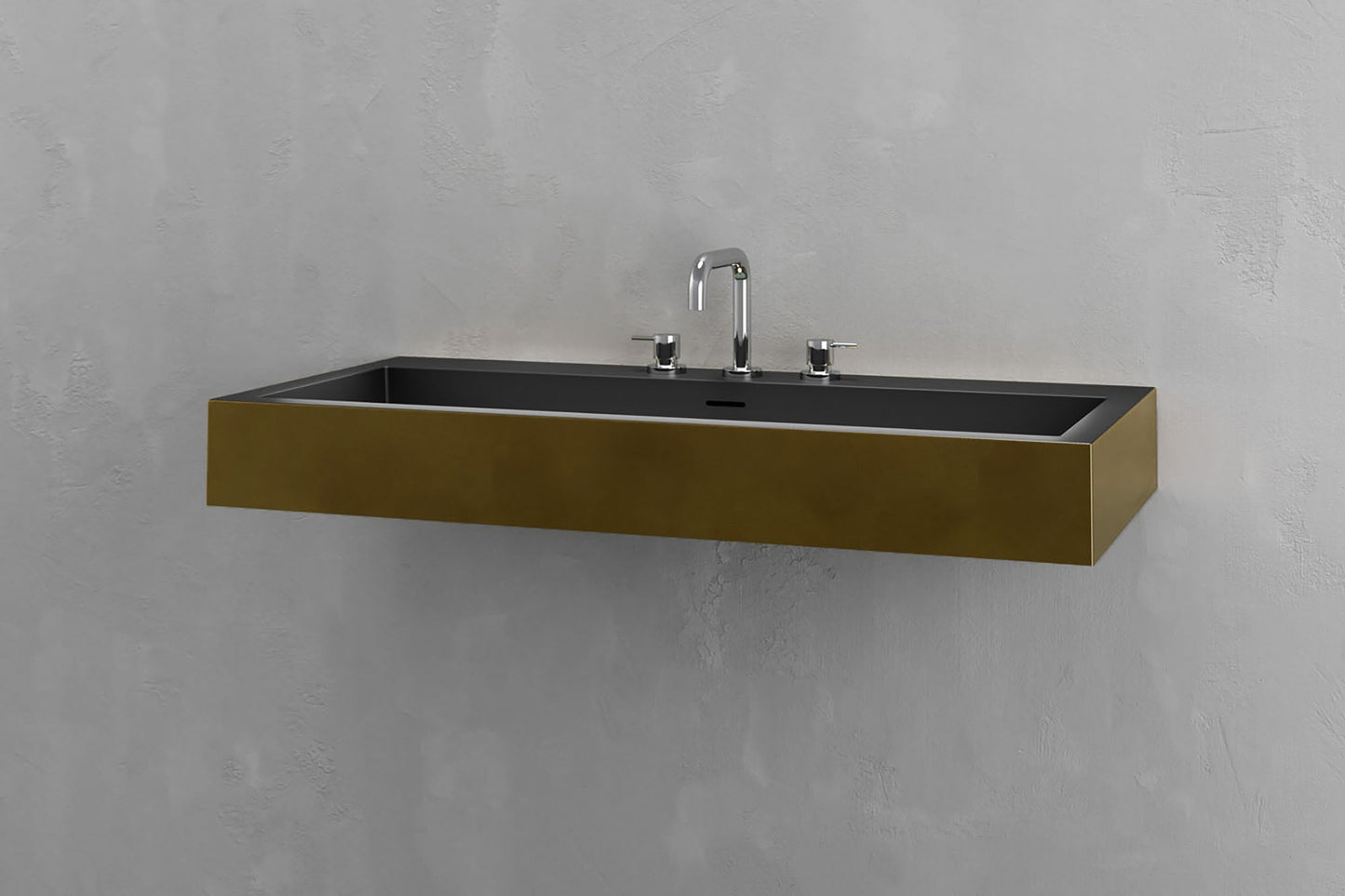 Wall Mounted Rectangular Bathroom Sink