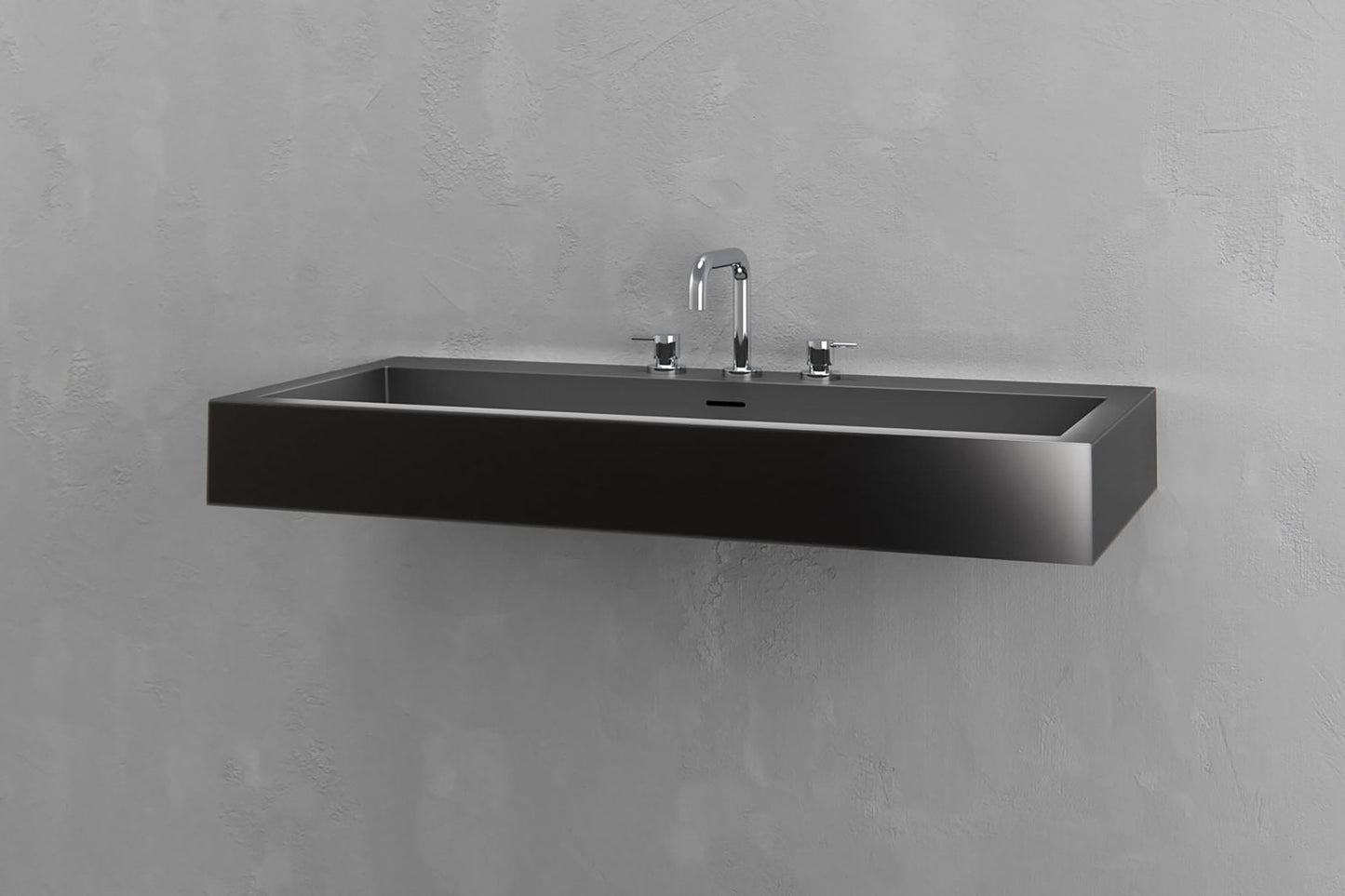 Wall Mounted Rectangular Bathroom Sink
