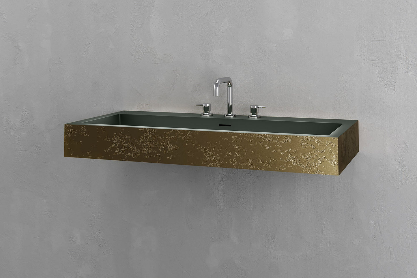 Wall Mounted Rectangular Bathroom Sink