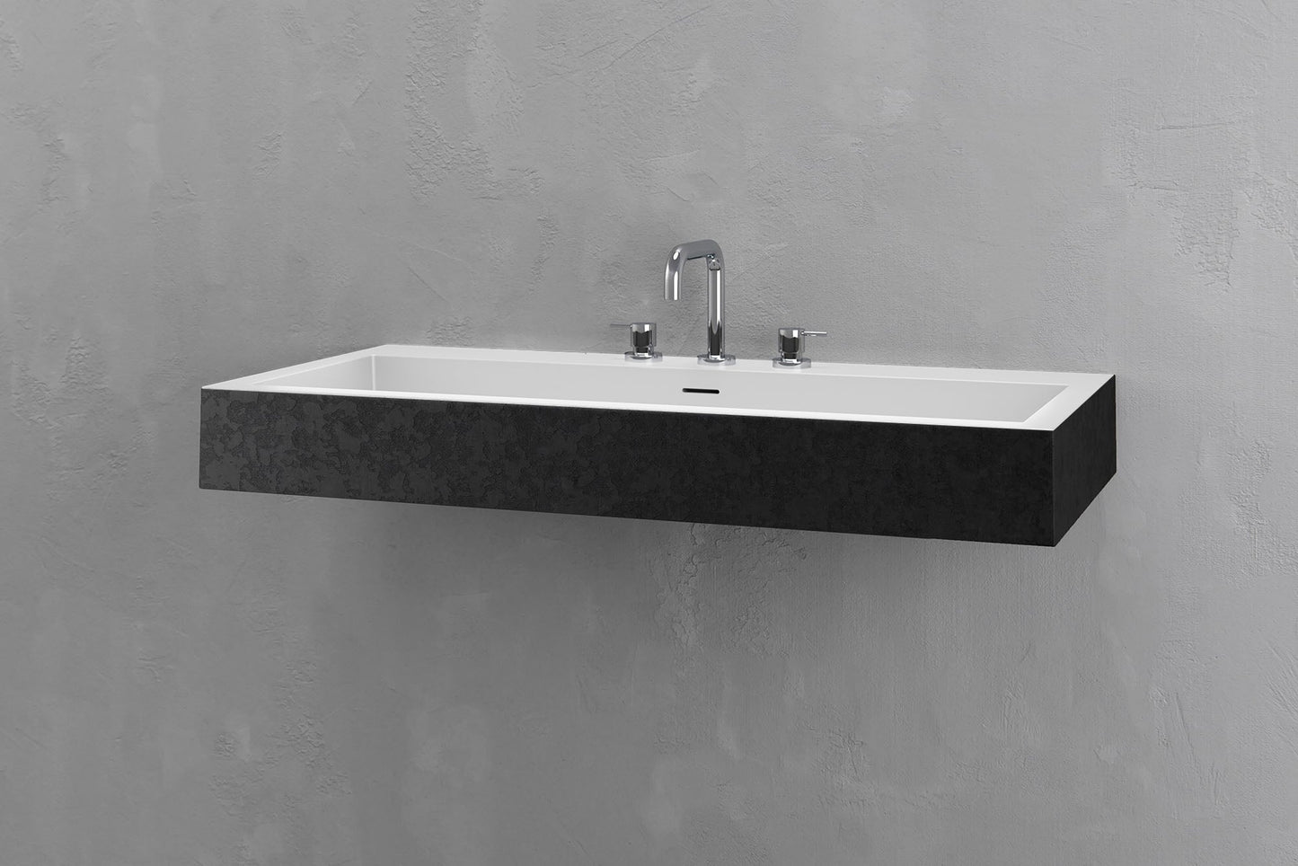 Wall Mounted Rectangular Bathroom Sink