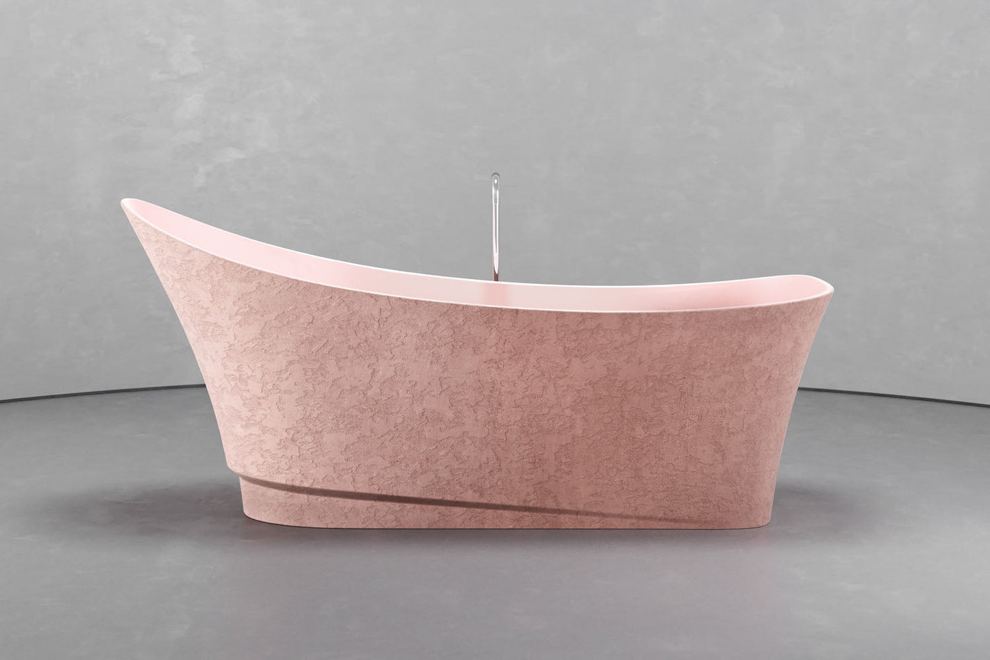 Freestanding boat shape bathtub
