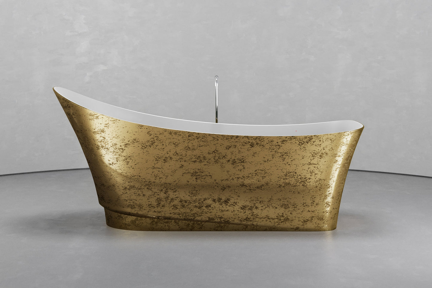 Freestanding boat shape bathtub