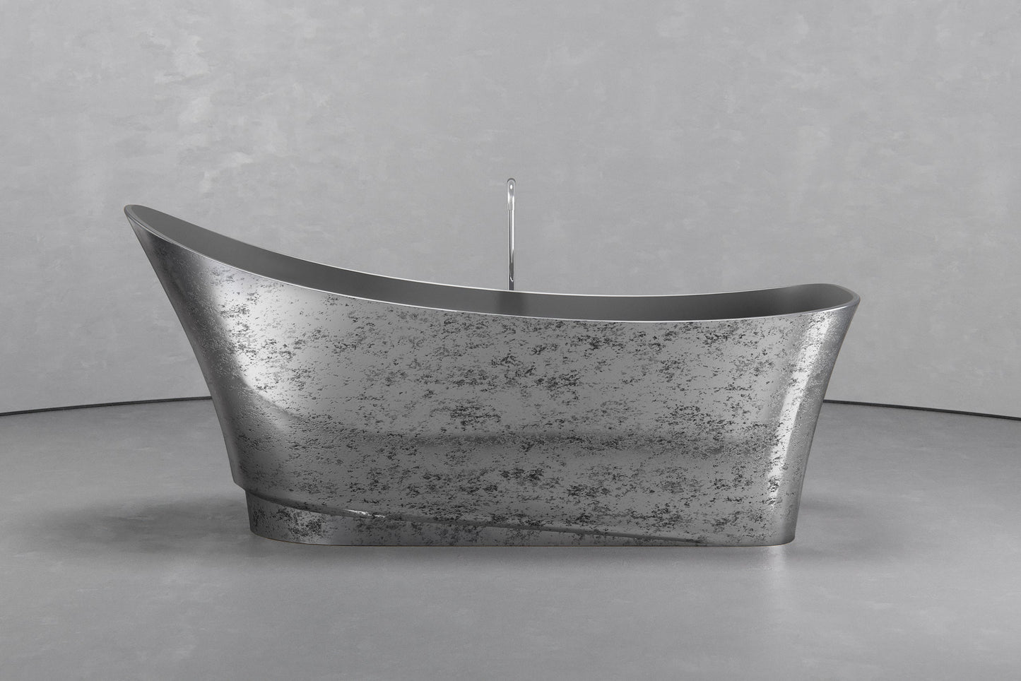Freestanding boat shape bathtub