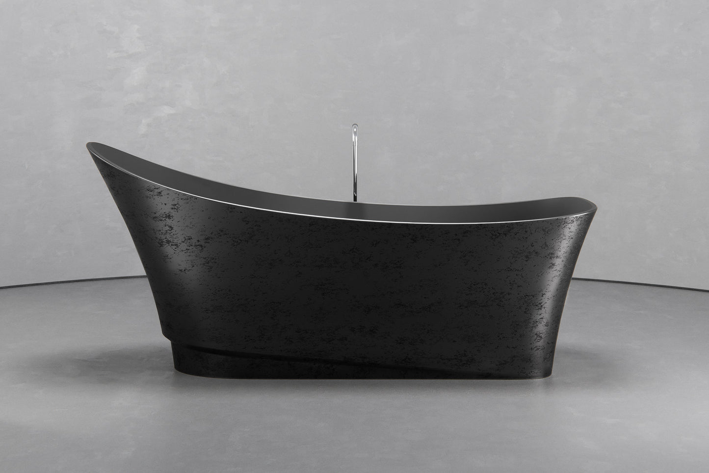 Freestanding boat shape bathtub