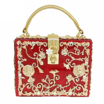 Pearl Rhinestone Bucket Bag (See size chart where applicable)