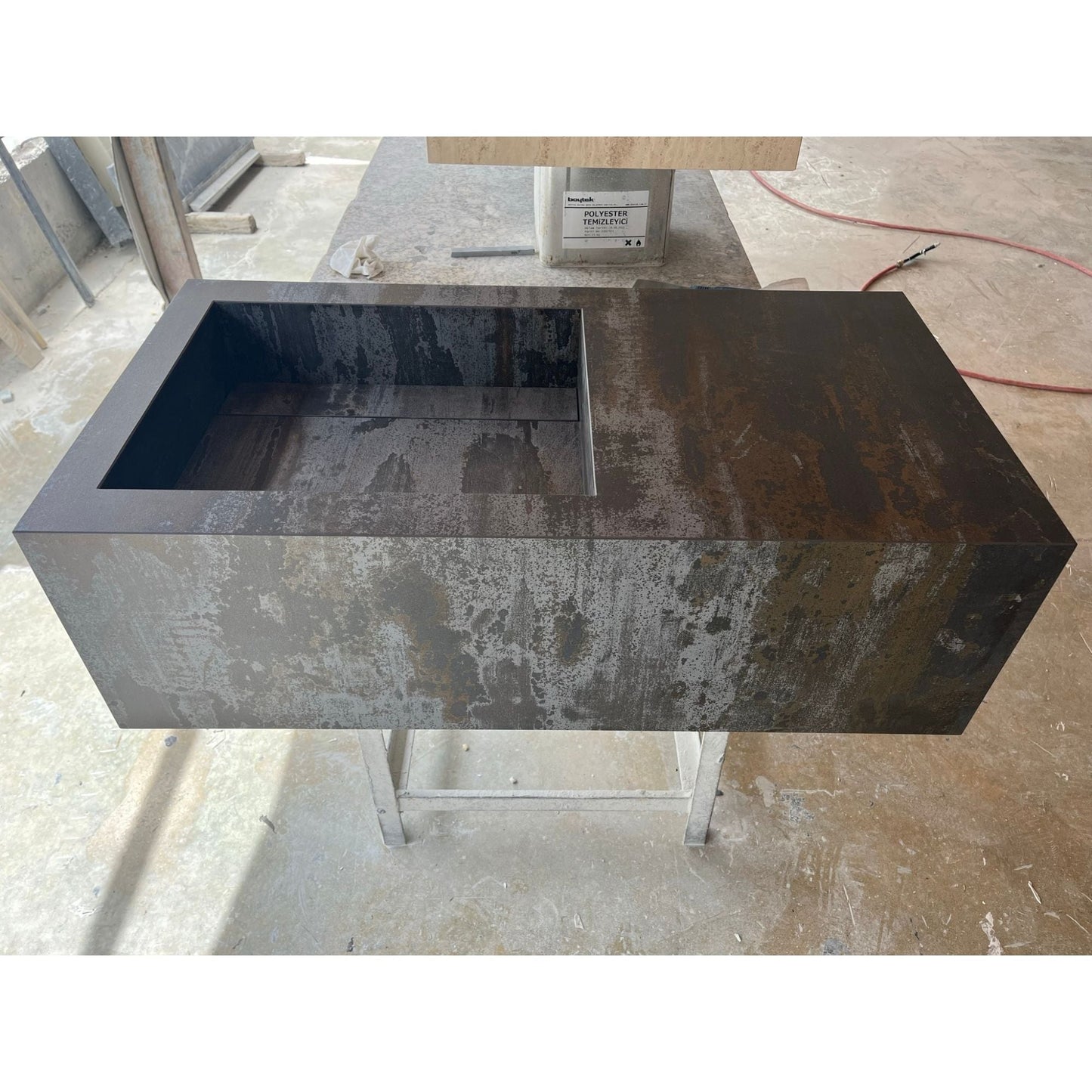Engineered Porcelain Sink Dekton Trillium Handcrafted Natural Stone