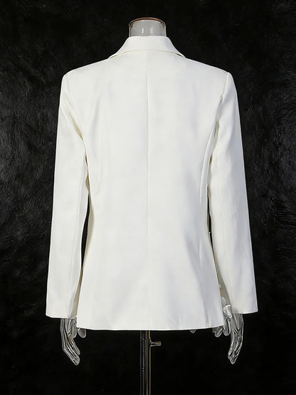 Women's Elegant 3D Floral Loose-Fit Blazer – Regular Length