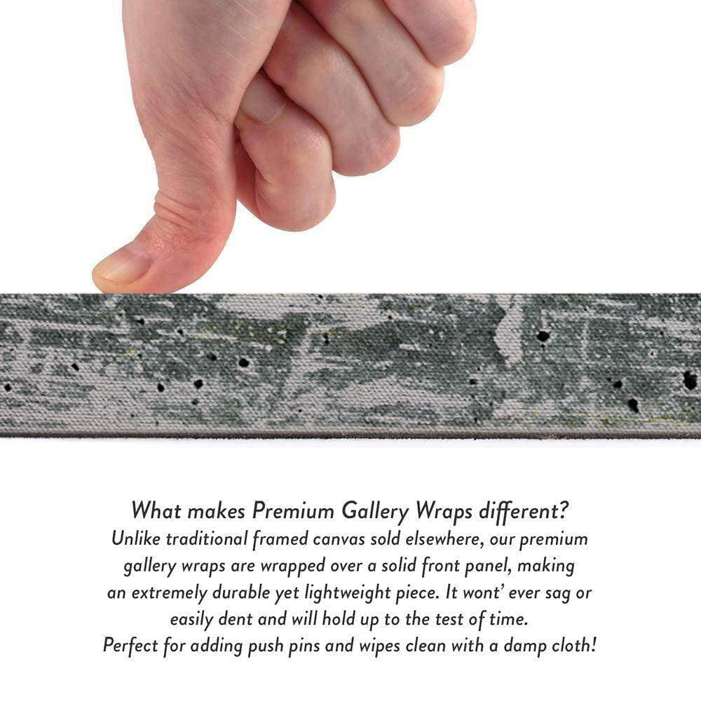 Abstract Gold And Blue Frosty Wall Art