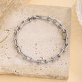 18k gold U-shaped horseshoe clasp bracelet necklace