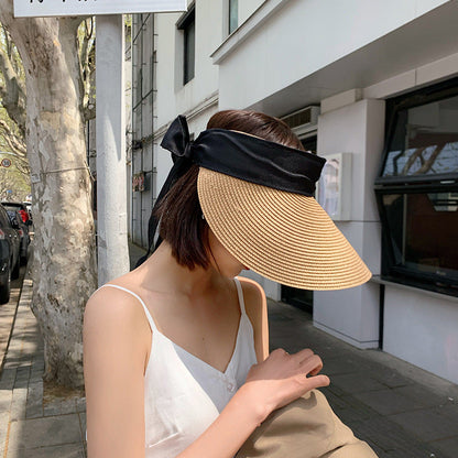 Bow Knot Beach Sunscreen Big Brim Hat