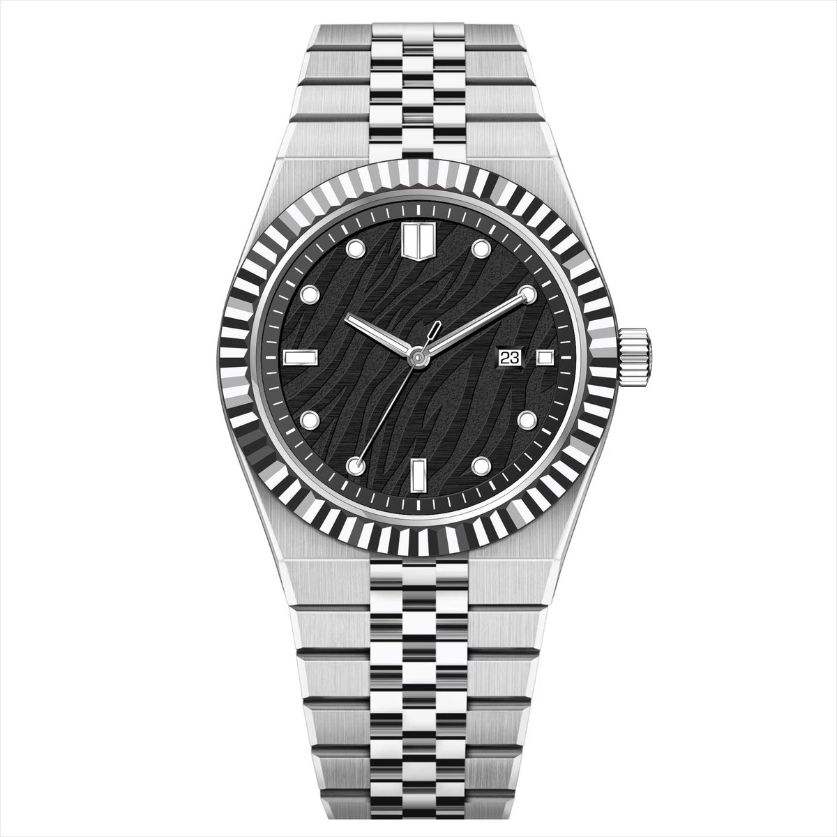 High-End Business Steel-Strap Mens Quartz Watch