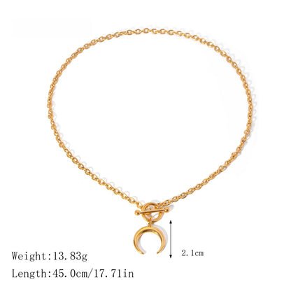 18k gold stainless steel pearl bracelet