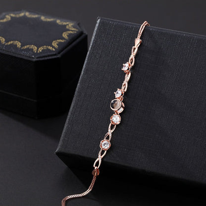 Customized Infinity Symbol Photo Projection Bracelet