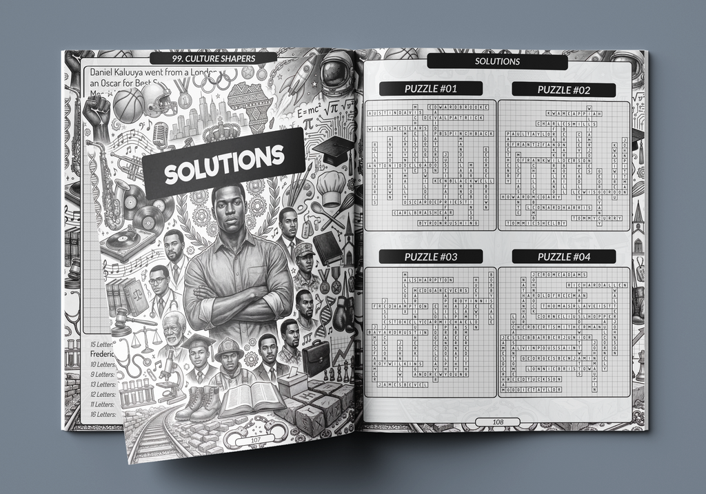 Black Men Fill-In Puzzles