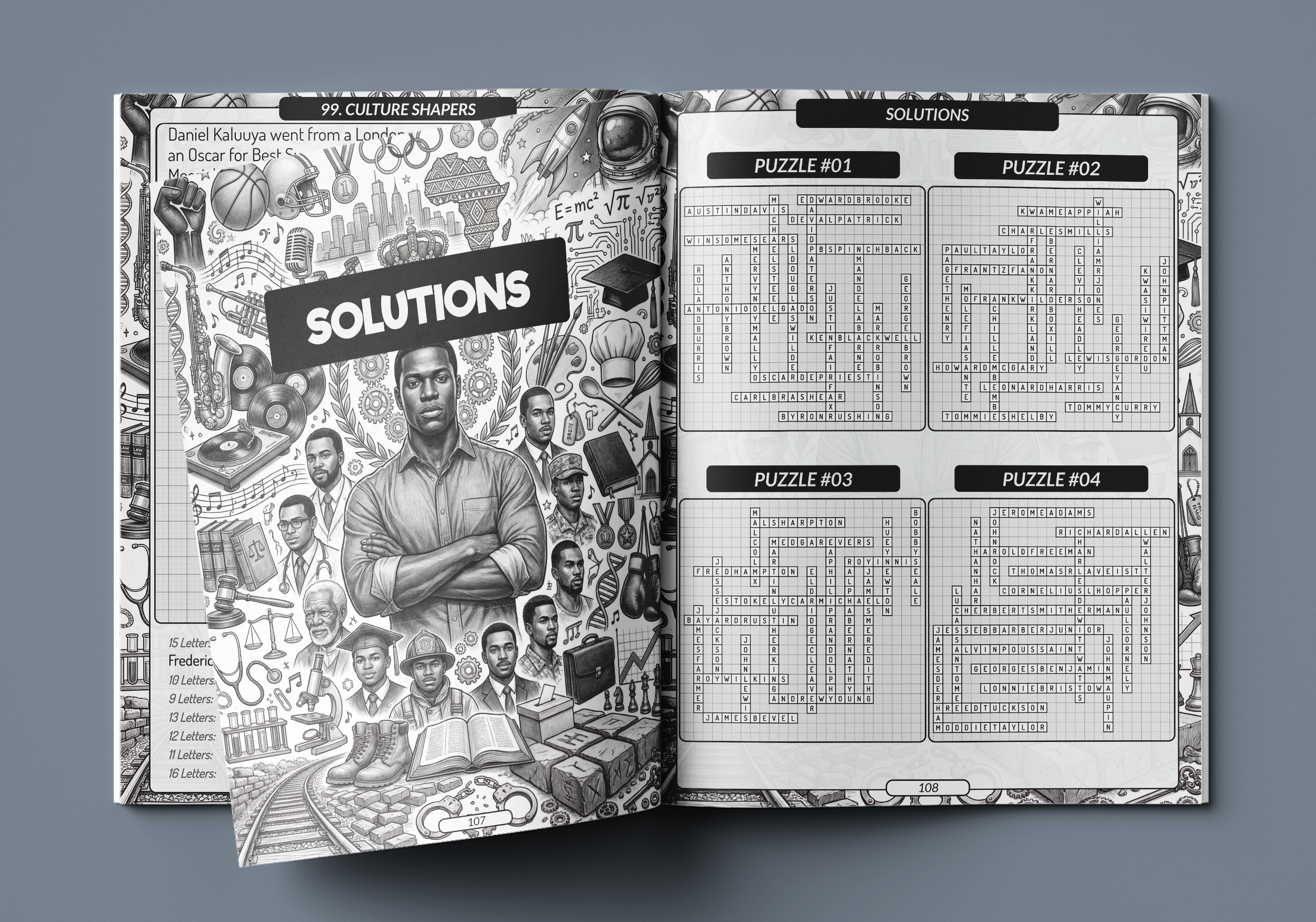 Black Men Fill-In Puzzles