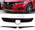 2021-2022 Xgen Accord Grill Cover Chrome Delete Gloss Black 3 Piece