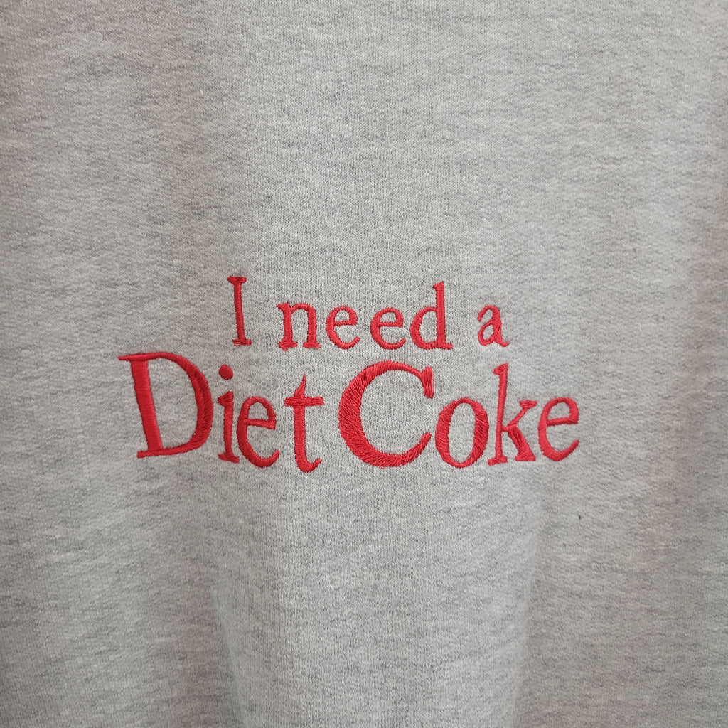 "I Need a Diet Coke" - Embroidered Top