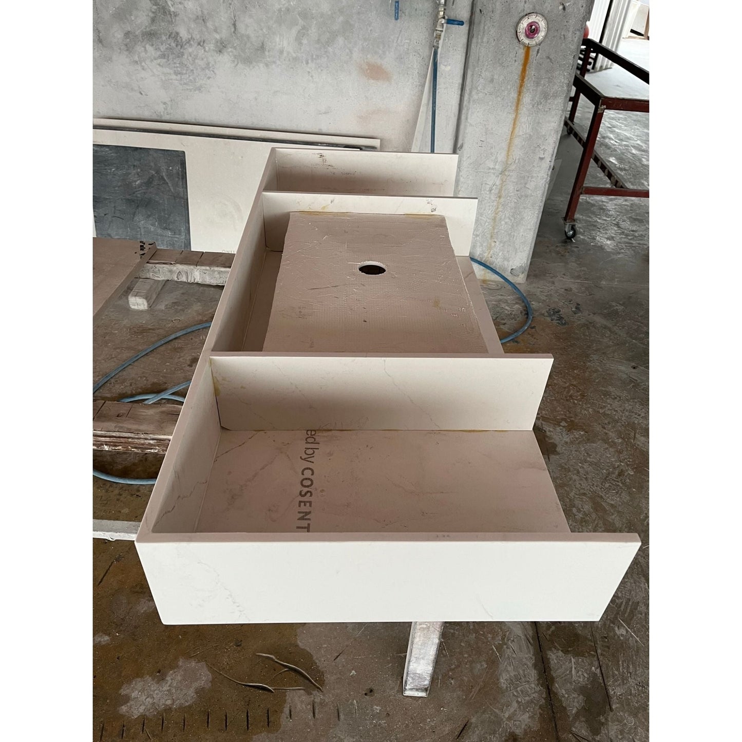 Handcrafted Silestone Quartz Sink - Polished Ethereal Glow Finish