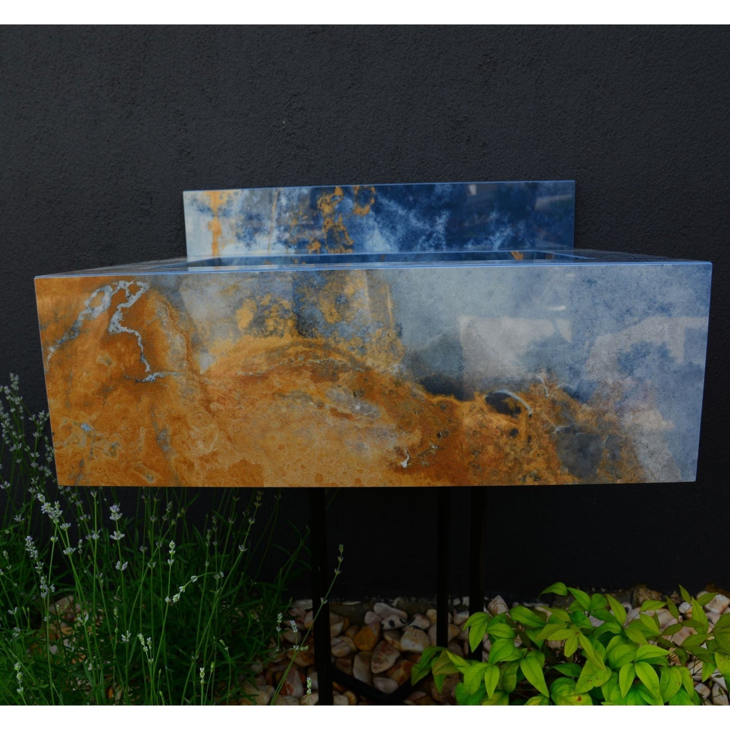 Ocean Blue Handcrafted Engineered Stone Sink - Italian Design