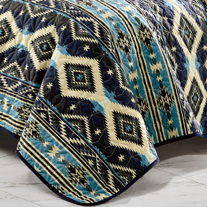 Closeout - 3 Piece Boho Style Print Bedspread Set King & Queen Size for Bedroom