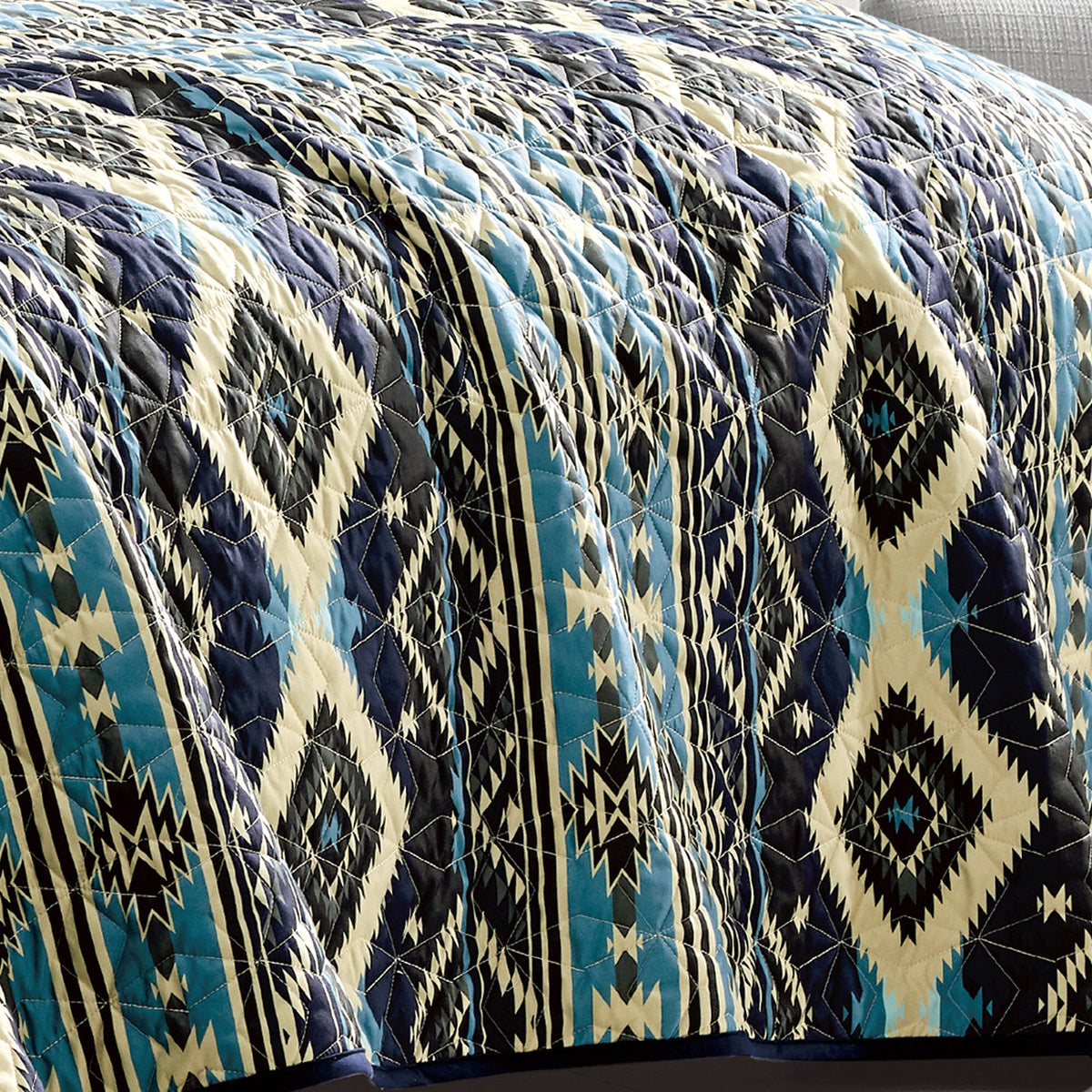 Closeout - 3 Piece Boho Style Print Bedspread Set King & Queen Size for Bedroom
