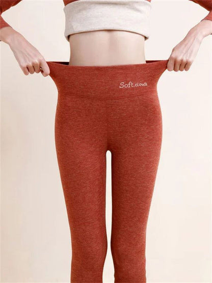 Women’s Fleece-Lined High-Waist Shark Leggings