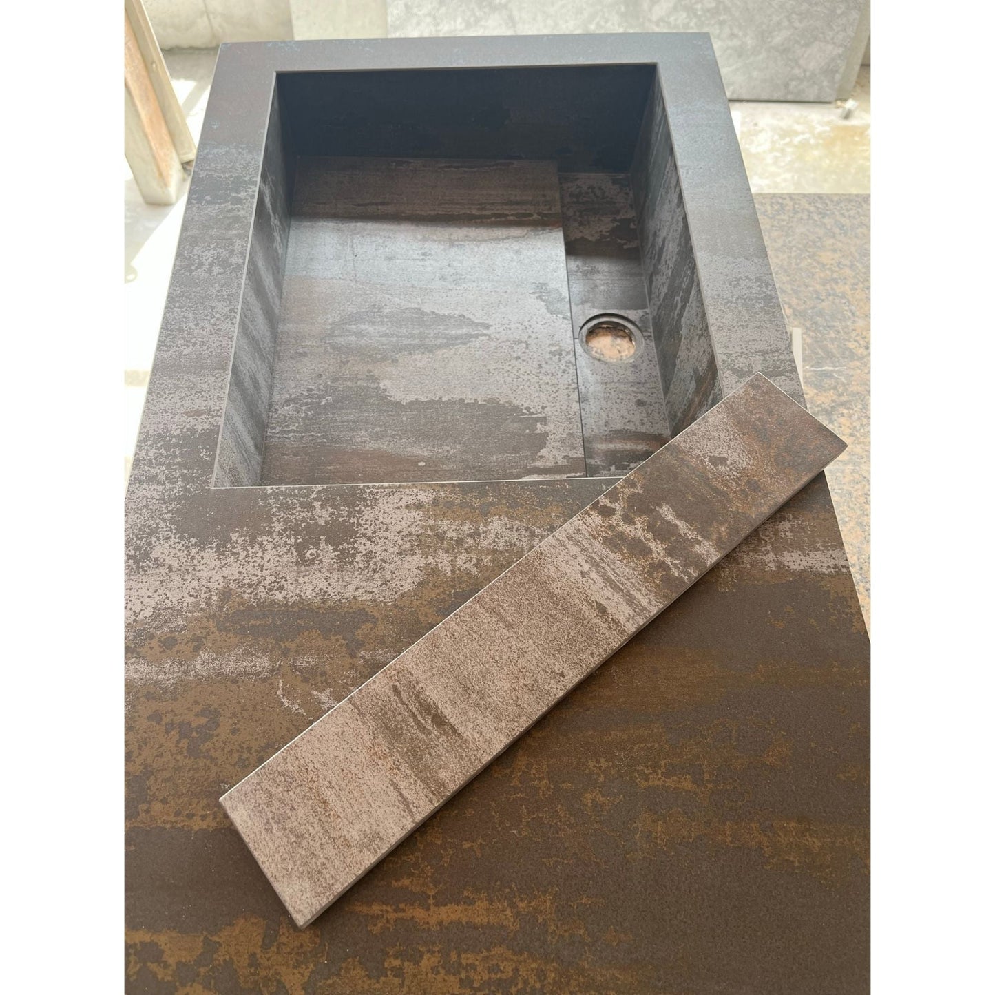 Engineered Porcelain Sink Dekton Trillium Handcrafted Natural Stone