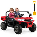 24V Ride On Kids Car with Dump Bed and Remote Control-Red