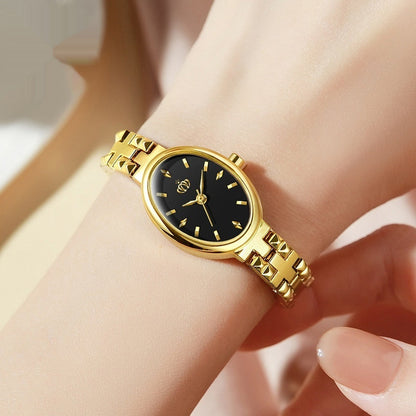 Affordable Luxury Quartz Watch With A Steel Bracelet For Women