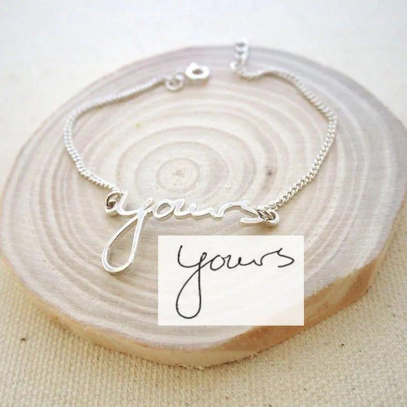 Actual Handwriting Custom Name Bracelet