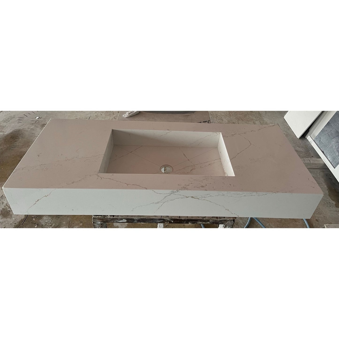 Handcrafted Silestone Quartz Sink - Polished Ethereal Glow Finish