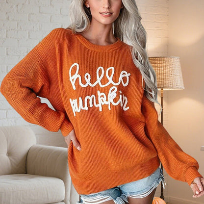 Women's Casual Round Neck Long Sleeve Pullover