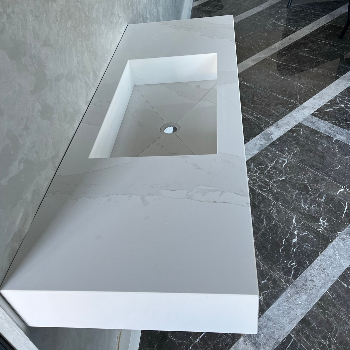 Calacatta Gold Engineered Quartz Kitchen Sink - Luxury Handcrafted Premium Design