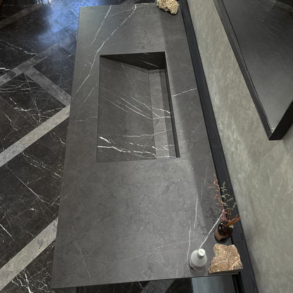 Engineered Stone Kitchen Sink Infinity Pietra Grey Handcrafted
