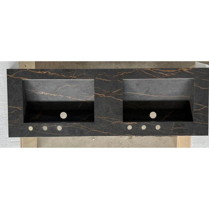 Dekton Laurent Engineered Porcelain Double Basin Sink - Handcrafted