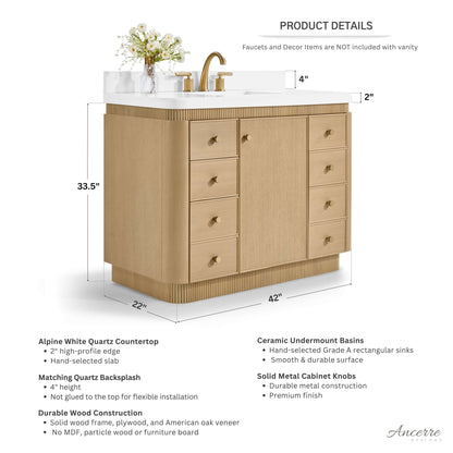 Aston 42" Bath Vanity Set