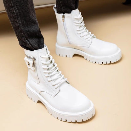 Leather Martin Boots