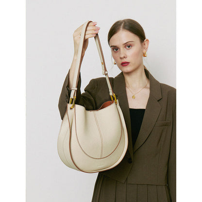 Designer Small Crossbody Bag For Women, Niche Luxury Leather Handbag