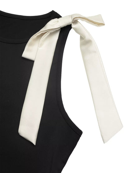 Bow Detail Sleeveless Bodysuit